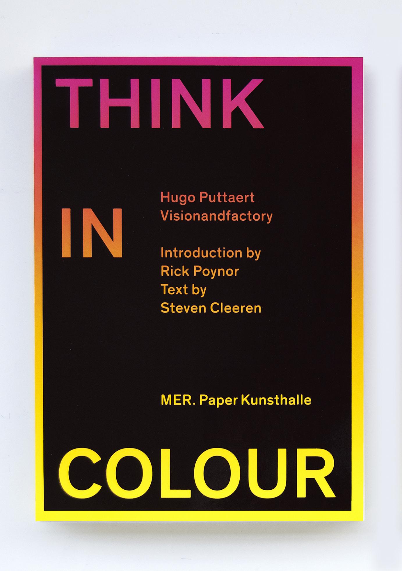 The book is available in three cover versions, yellow-red, green, blue and magenta-purple.